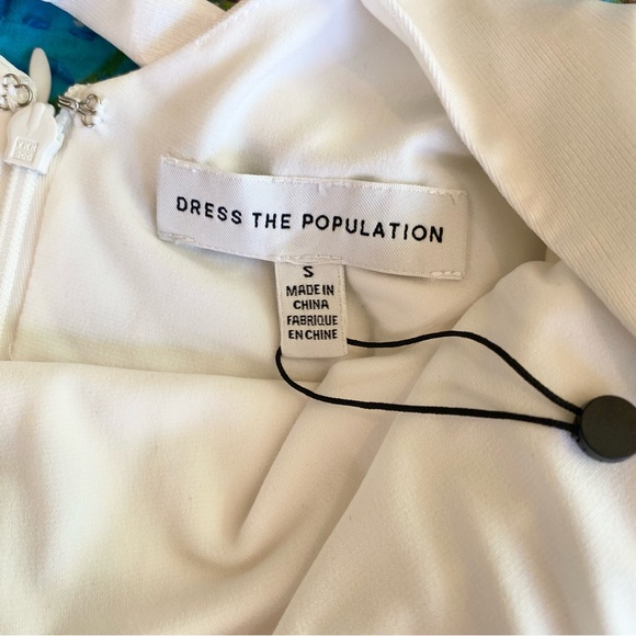 Dress The Population - NWT Karlie Sleeveless
Body-Con Midi Cocktail Dress White - Picture 15 of 16